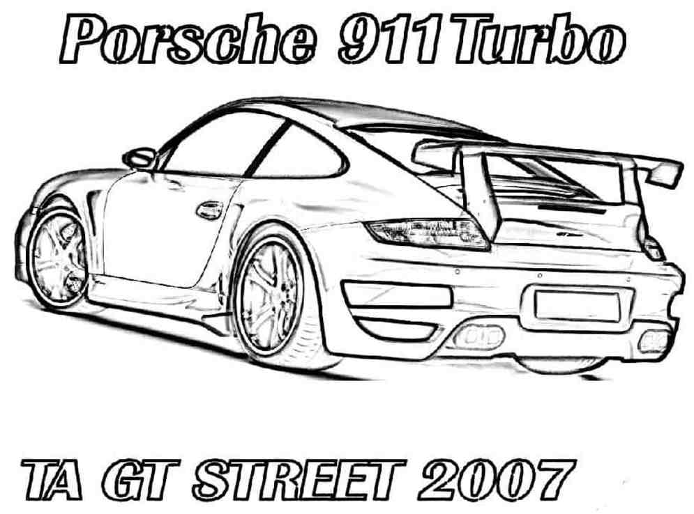 xe porsche cho bé tô màu