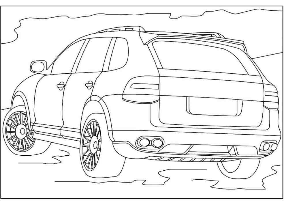 xe porsche cho bé tô màu