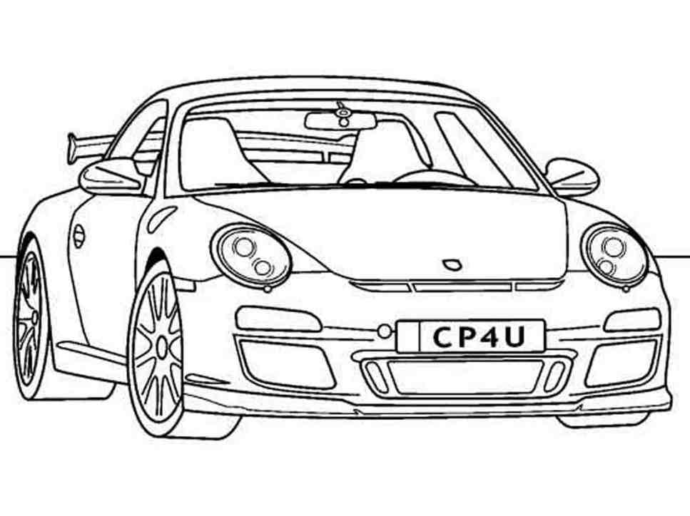 xe porsche cho bé tô màu
