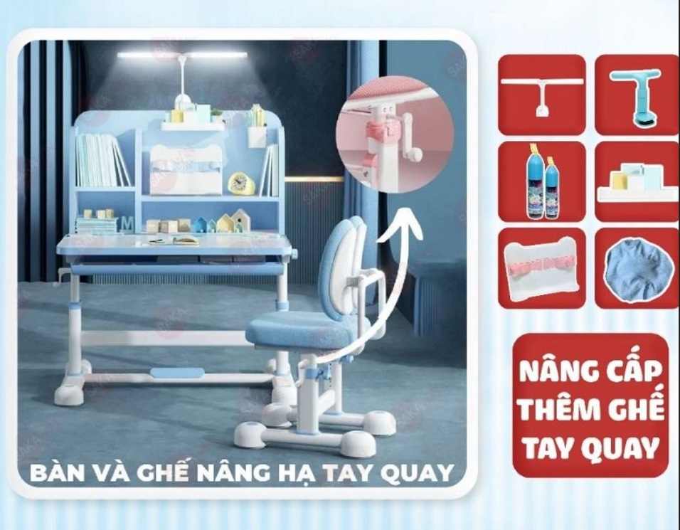 Bàn học A16 plus chồng gù, chống cận cho bé