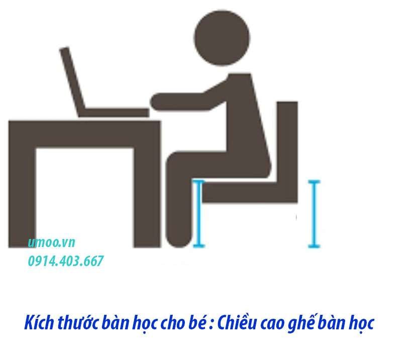 Kích thước bàn học cho bé tiêu chuẩn theo bộ y tế