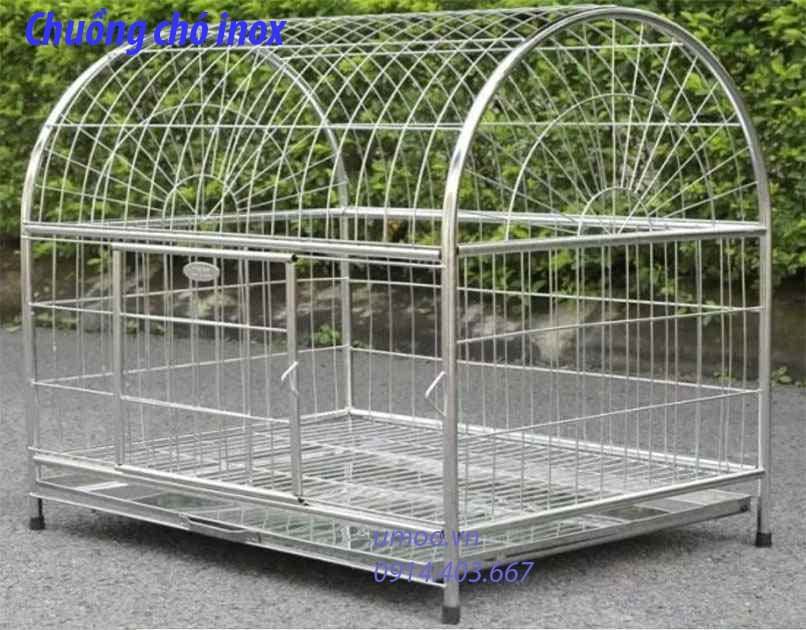 chuồng chó inox Hà Nội, chuồng inox chó nhỏ 5-15kg
