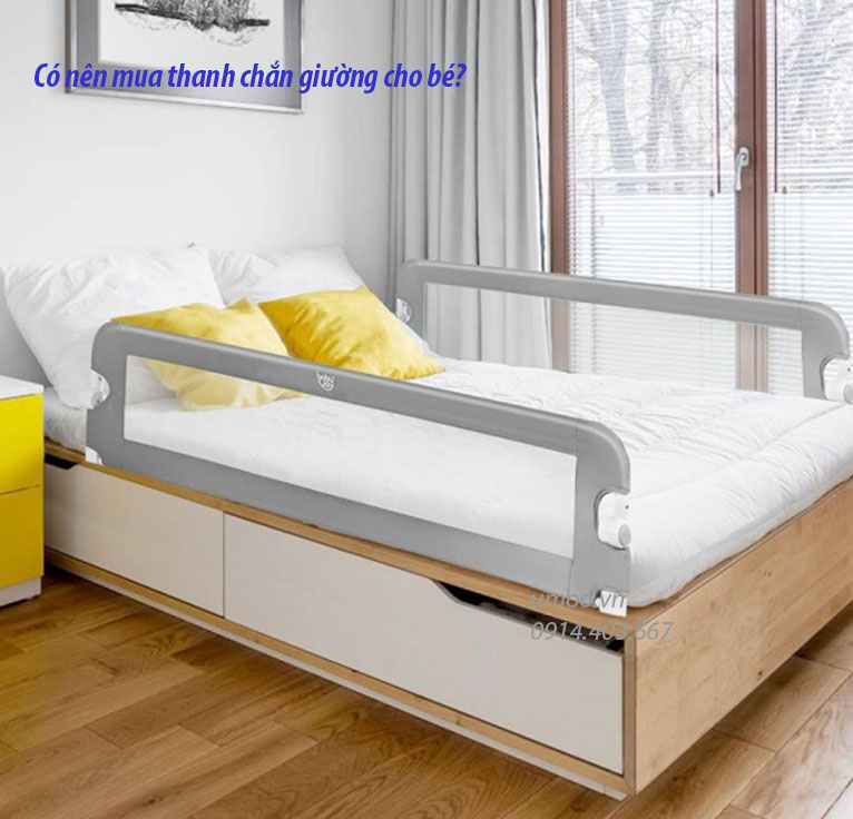 Có nên mua thanh chắn giường cho bé, mua thanh chắn giường cho bé ở đâu?