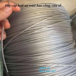 Dây cáp bọc nhựa lưới an toàn ban công