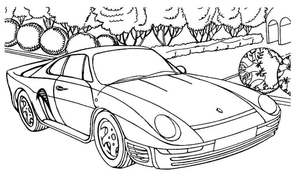 Porsche tô màu
