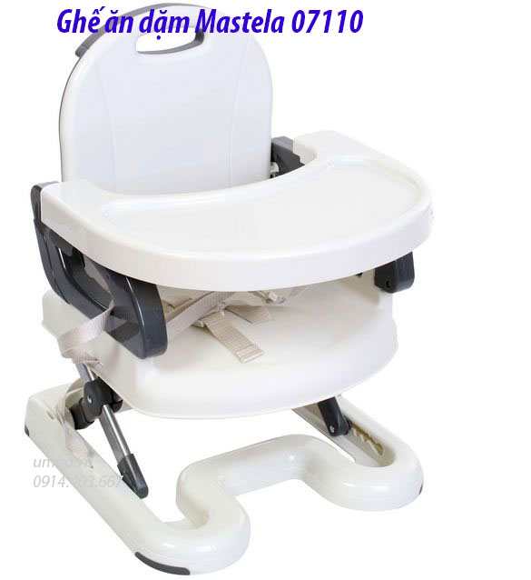 Ghế ăn dặm Mastela 07110 có thể điều chỉnh độ cao, gấp gọn lại được