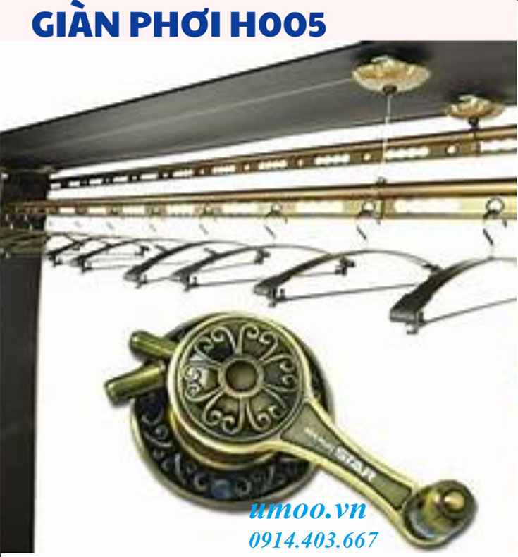 Giàn phơi thông minh H-005, giàn phơi quần áo thông minh