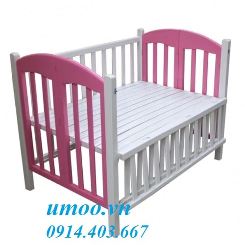 Giường cũi trẻ em gỗ tự nhiên, cũi trẻ em hai tầng cho bé, củi gỗ cho bé