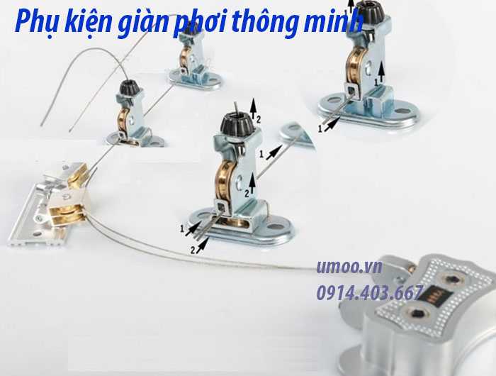 Phụ kiện giàn phơi thông minh, phụ kiện sửa chữa giàn phơi