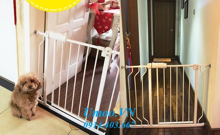 Thanh chắn cầu thang Umoo UM-08161 không cần khoan đục, dùng chặn cửa phòng, chặn cầu thang