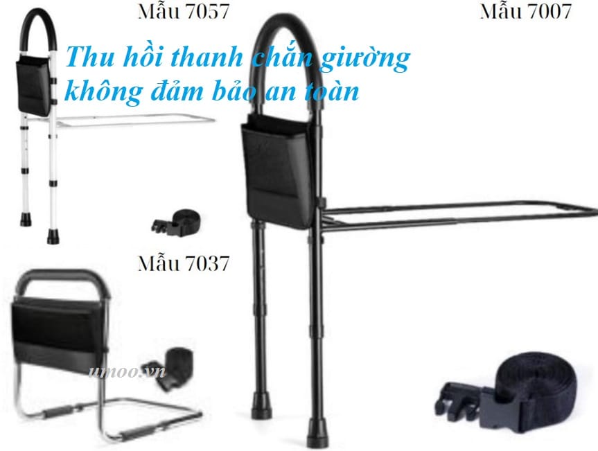 Thu hồi thanh chắn giường không an toàn