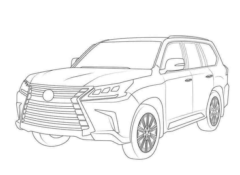Lexus cho bé tô màu