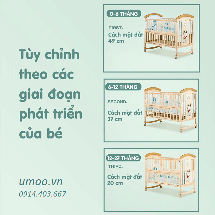 Nôi cũi umoo UM-08105