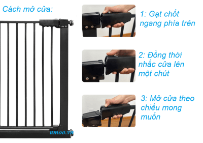 Thanh chắn cầu thang Panda 818 dùng chặn cầu thang, chắn cửa phòng