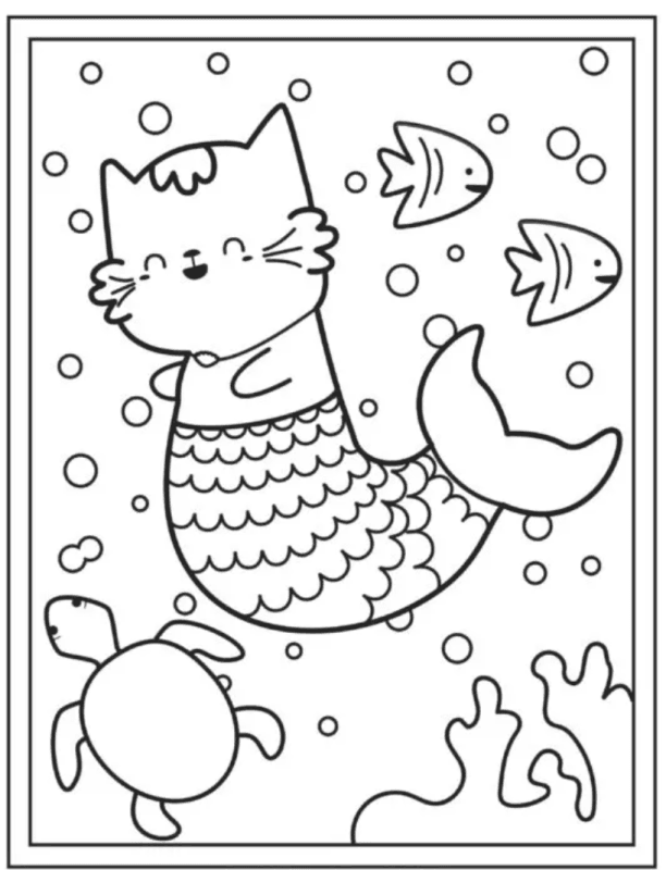 tranh tô màu cho bé gái hello kitty, tranh tô màu hình kitty